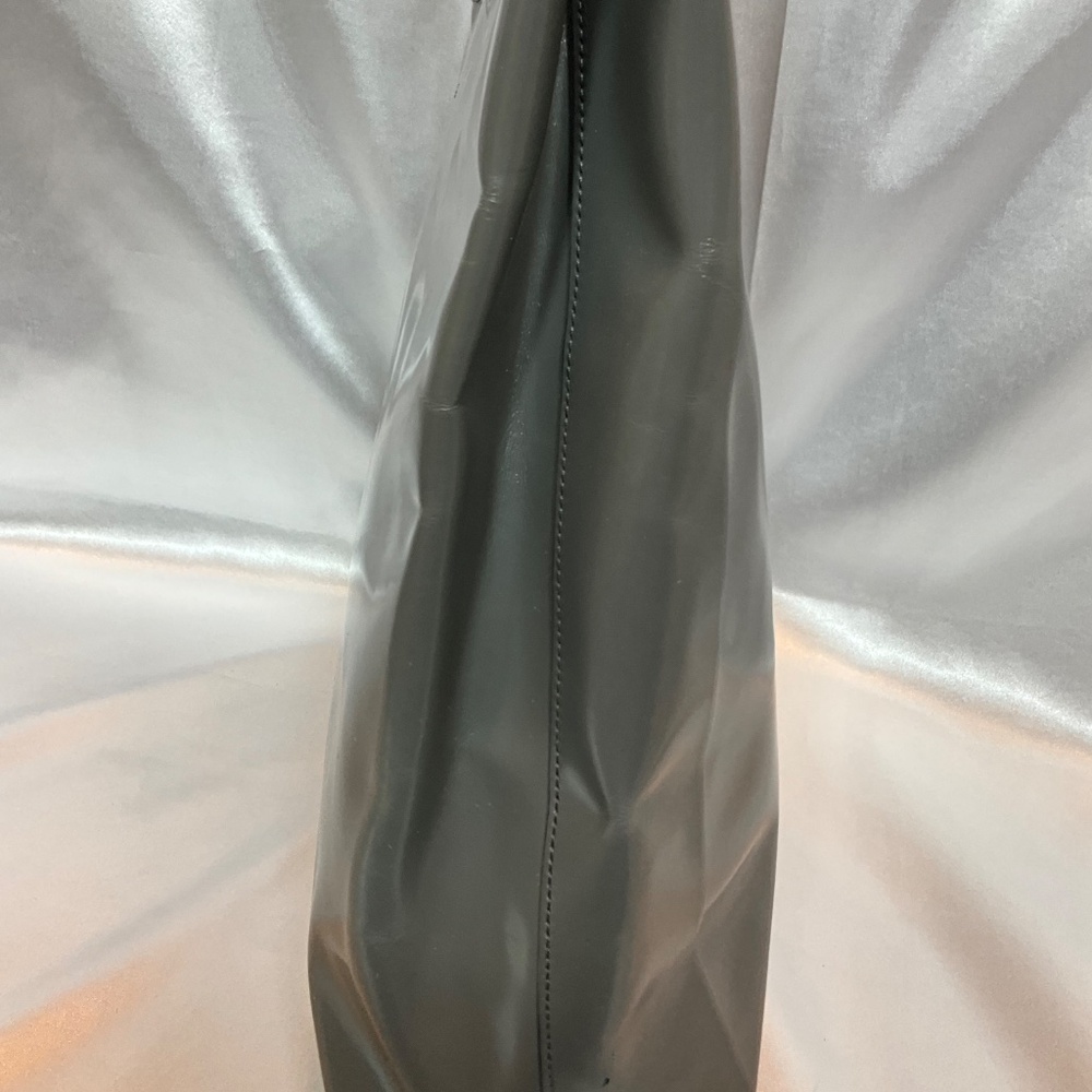 Prada gray leather tote with zipper closure.   62-H3Ab - Picture 7 of 10